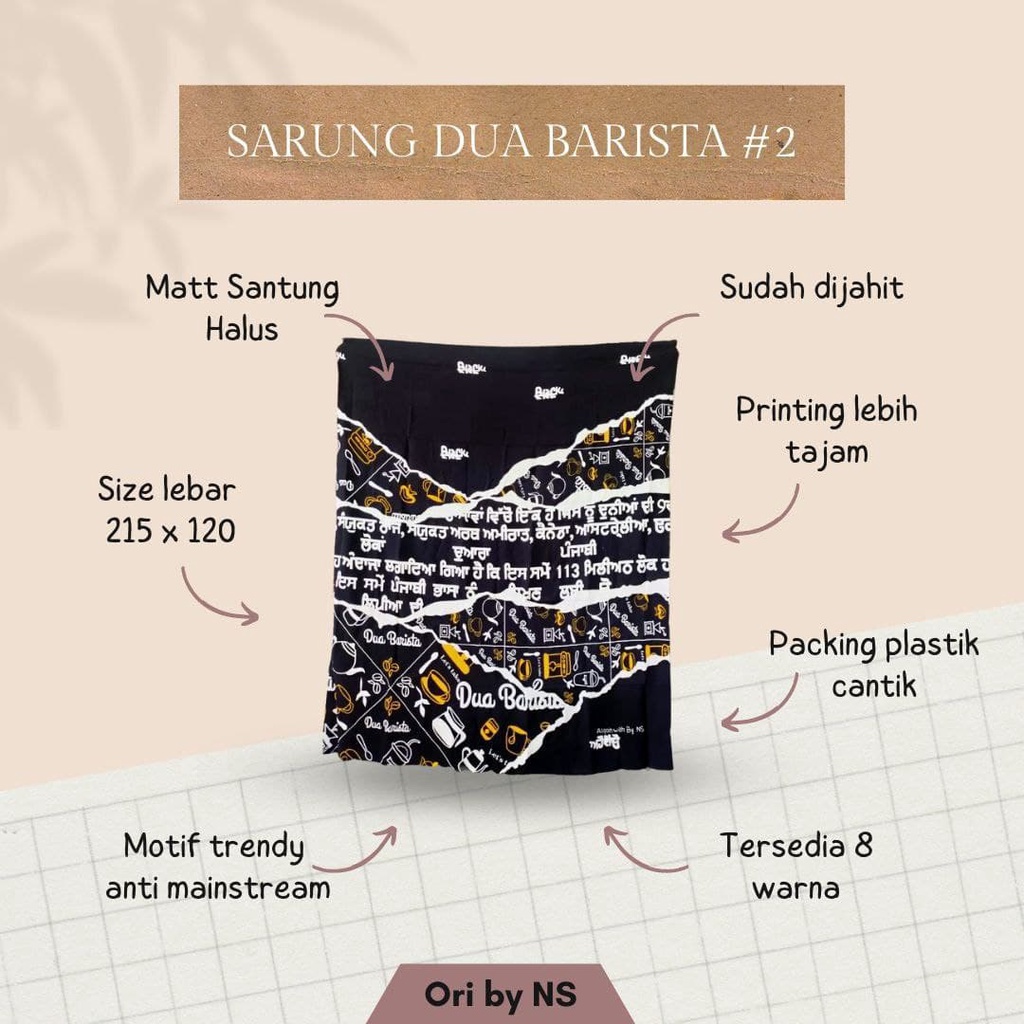 Sarung Dua Barista #2 Sarung Batik Dua Barista Original DuaBarista Dua Barista Sarung Batik Sarung S