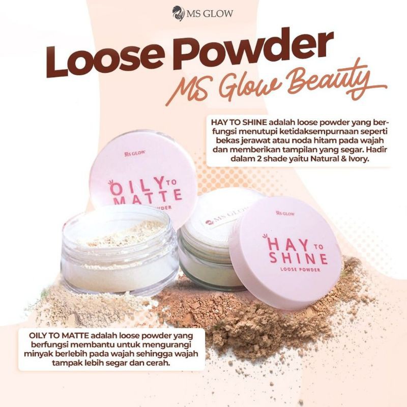 Loose Powder / Bedak Tabur MS Cosmetics by MS GLOW ORIGINAL