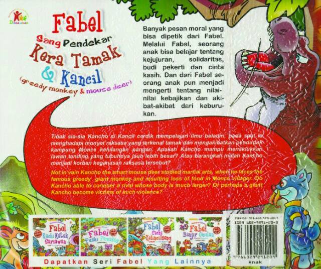 Fabel Sang Pendekar Kera Tamak dan Kancil