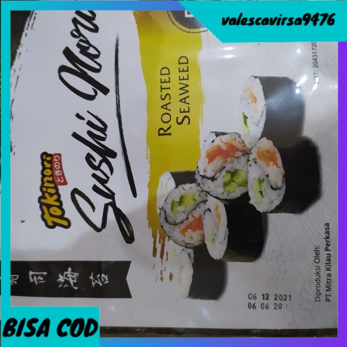 

⭐BISA COD⭐ Tokinori Sushi Nori 50 sheets + FREE JAHE + KIKKOMAN