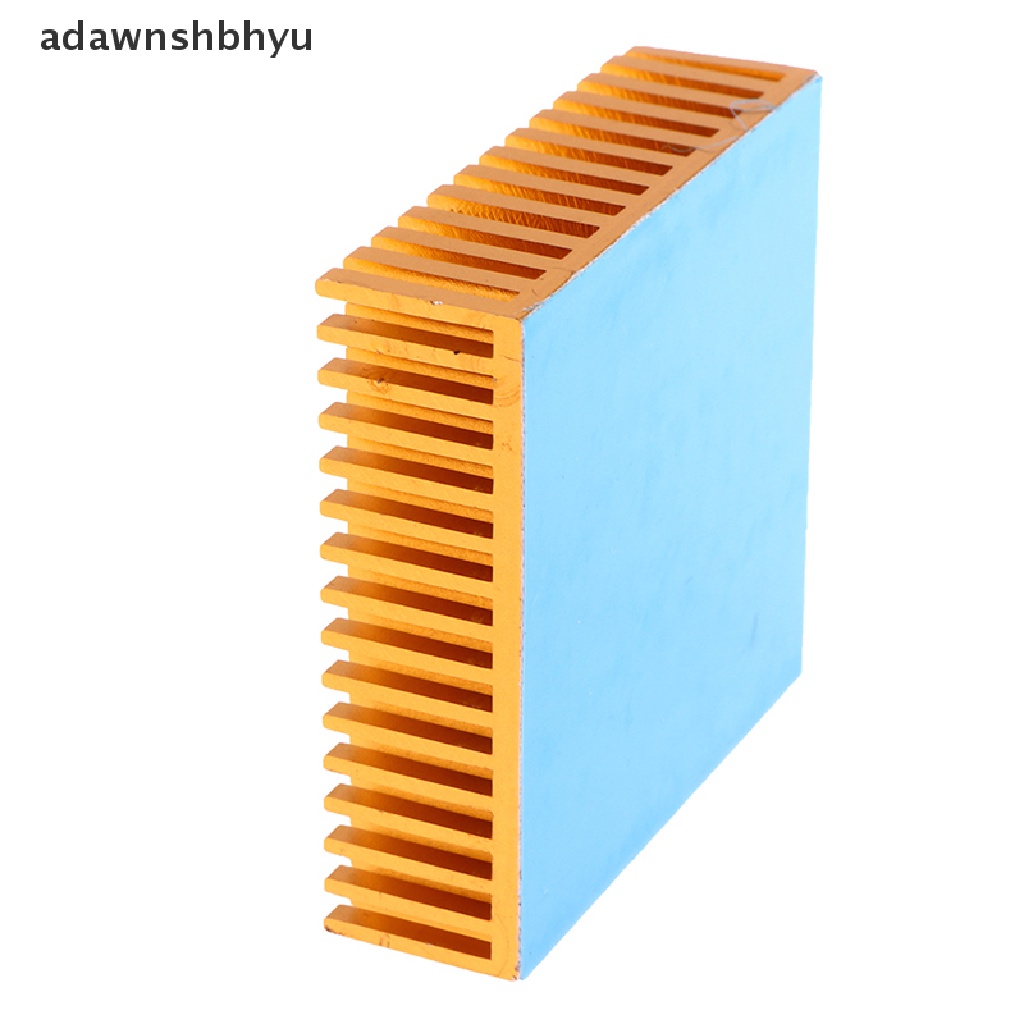 (Adawnshbhyu) Panel Heatsink Power Ic Chip Pendingin Cpu 50x50 X 15mm Bahan Aluminum