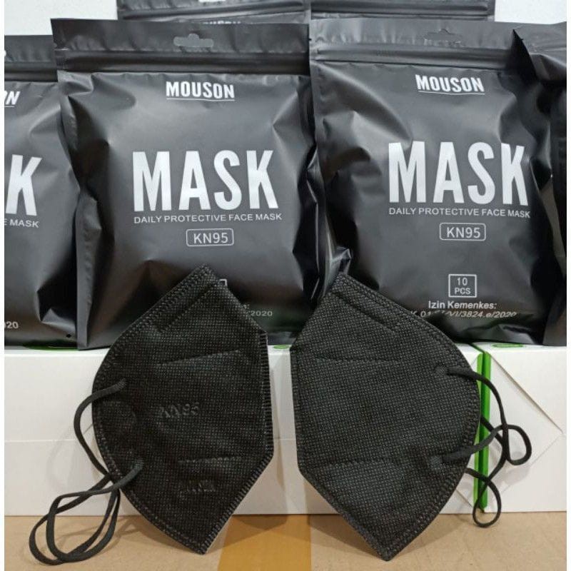 MASKER KN95 MOUSON EMBOSS / MASKER KN95 5 PLY EMBOSS / MASKER KN95 ISI 10 PCS BUNGKUS