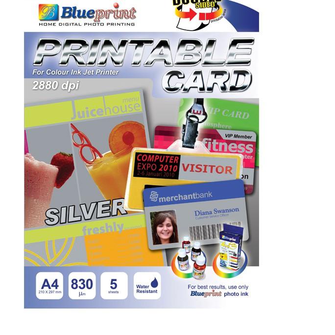 

Blueprint BP-PCA4830S Printable Card A4 Silver