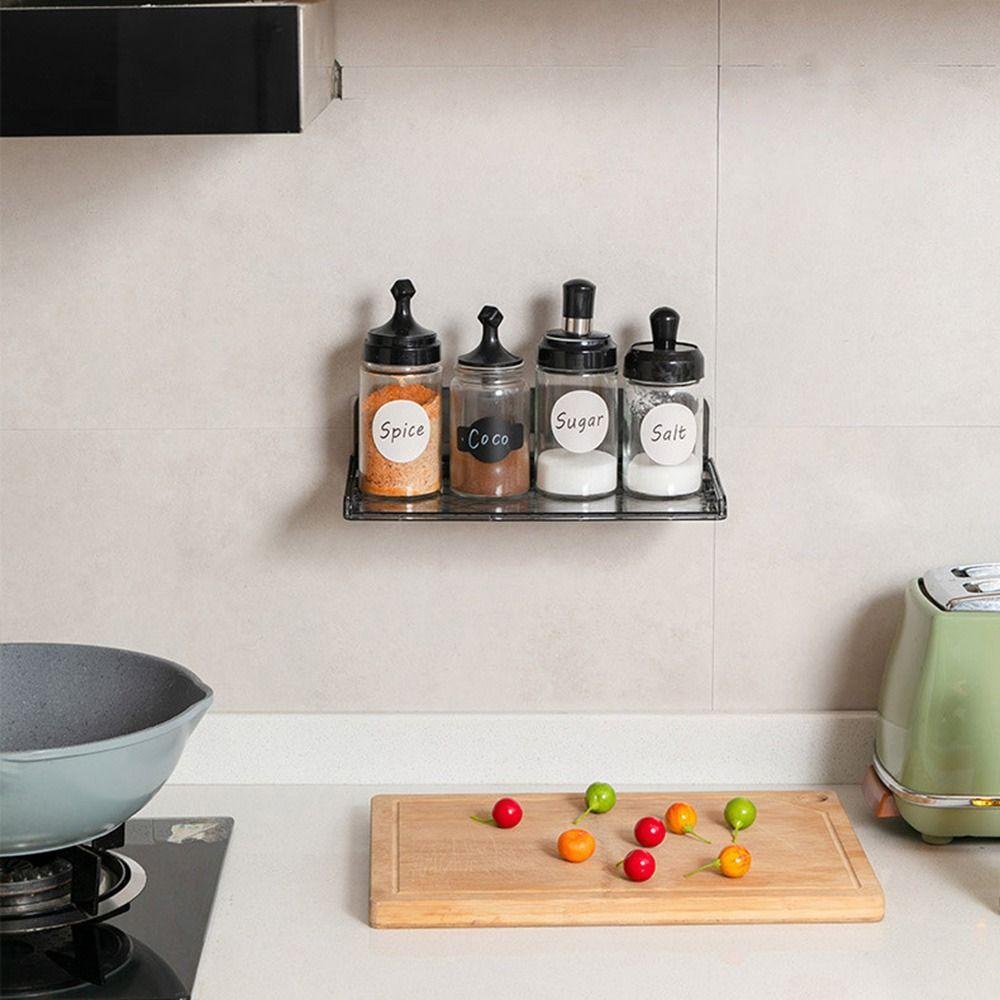 Rak Samping Tempat Tidur Atas Dapat Disesuaikan Untuk Dapur Kamar Mandi Rak Lipat Bebas Paku Expandable