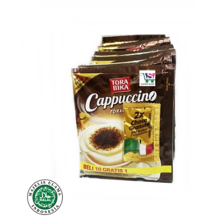 

Kopi Torabika Cappuccino 10 pcs x 25g - Exp 2025