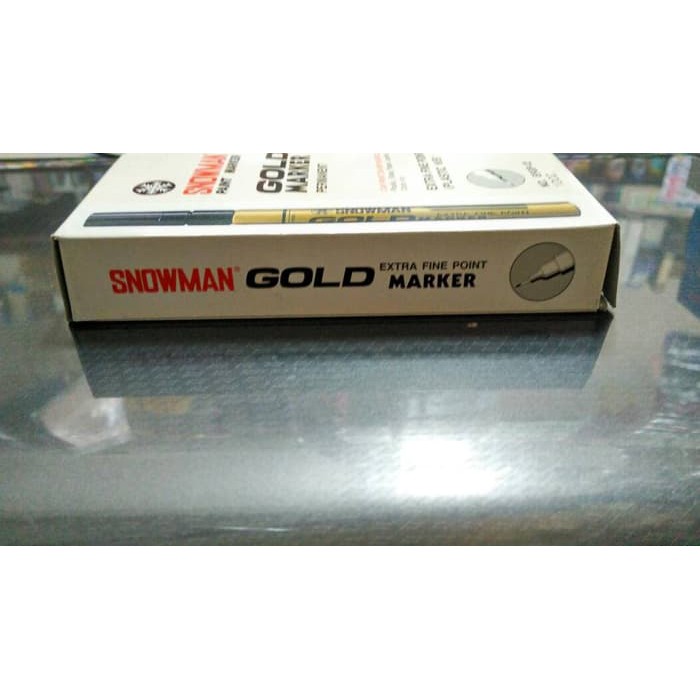

Stok Ready Snowman Spidol Paint Marker Gold Extra Fine Emas EFGP 12 Murah