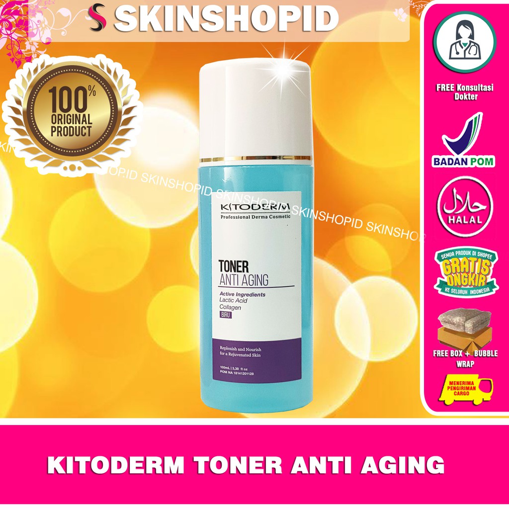 Kitoderm Toner Anti Aging Biru