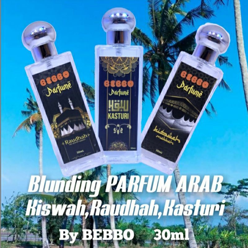 BLUNDING 3 parfum Badan Lebih HEMAT/Raudhah/KASTURI/Kiswah 30ml