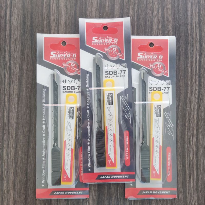 

Super-D SBD-77 Sasori Blade Cutter Profesional Wrap Sticker Mobil Motor 30 Derajat