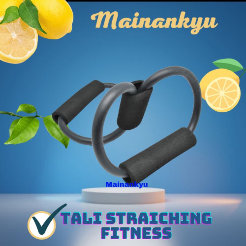 (MAINANKYU)  Tali Stretching Yoga Fitness Power Resistance - TT007N - Black
