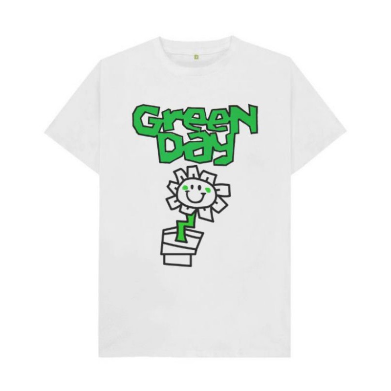 KAOS BAND Green Day - Flower Pot | HITAM/PUTIH