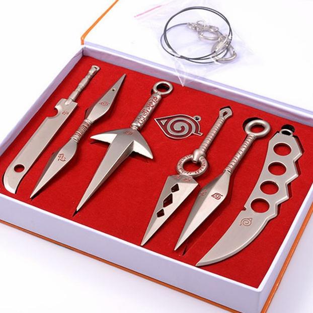 figure naruto weapon naruto senjata ninja kunai pedang sasuke gaara selalu ready