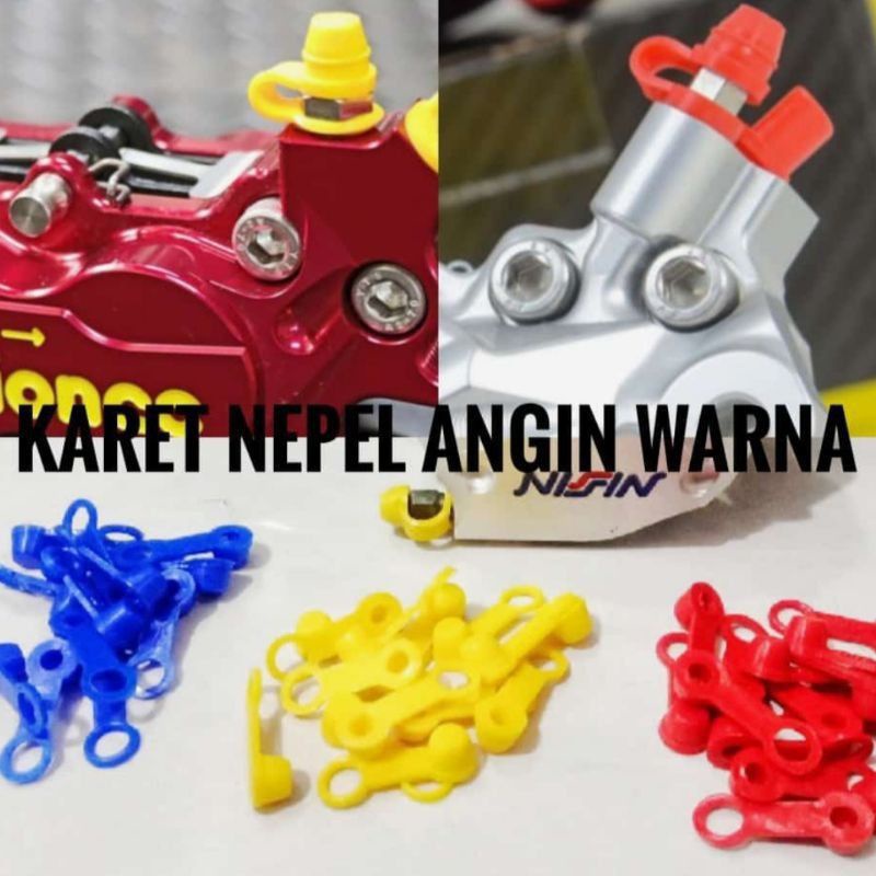 karet nepel niple warna pembuangan angin  kaliper & master rem karet nepel angin / karet nepel angin