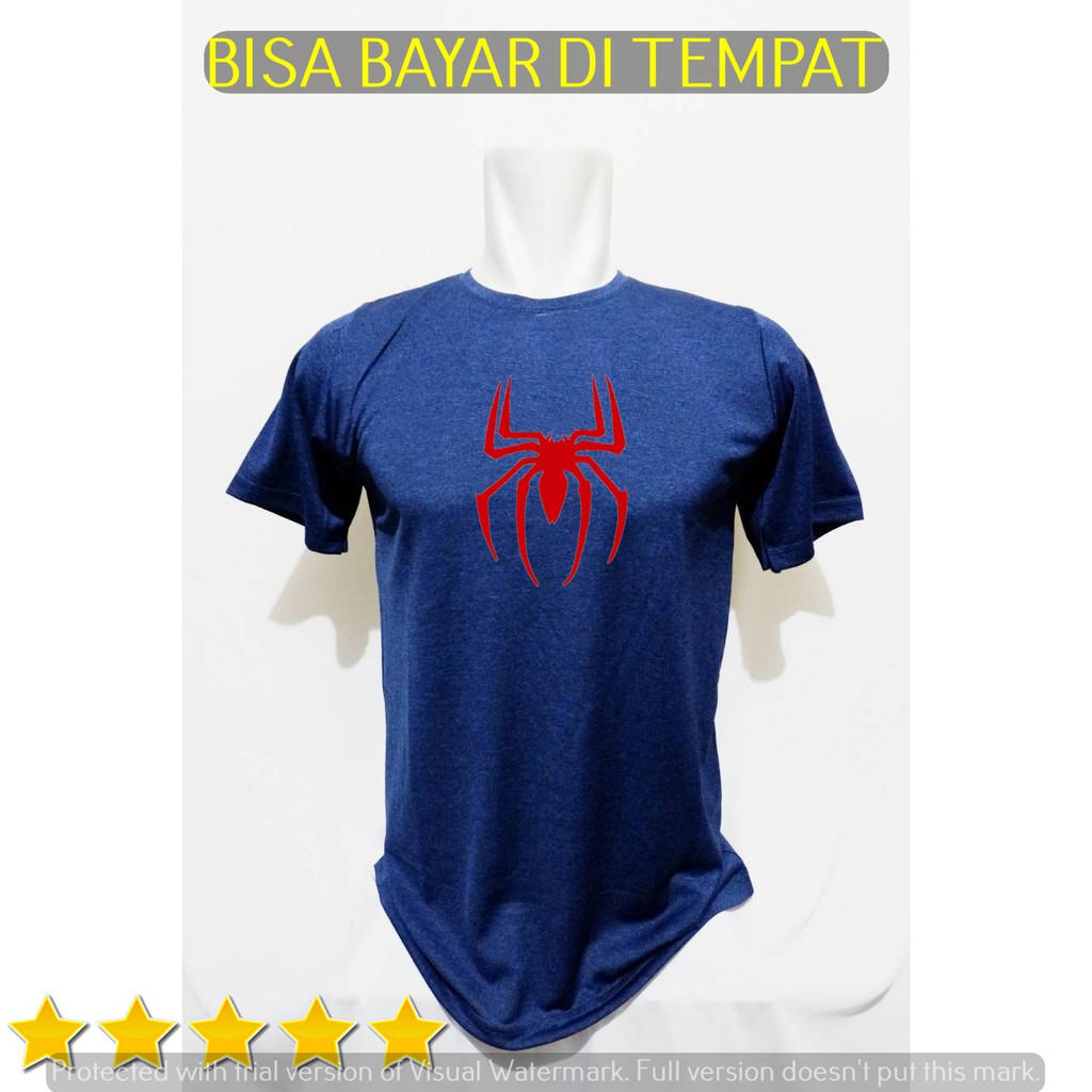 Kaos fitness pria baju kaos navy