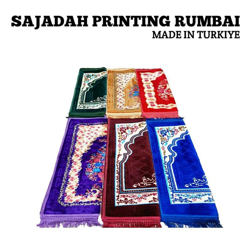 Terbaru COD Sajadah Bulu PREMIUM Turki Jumbo DISKON Sajadah turki Embos Super Tebal Anti Slip SAJADA
