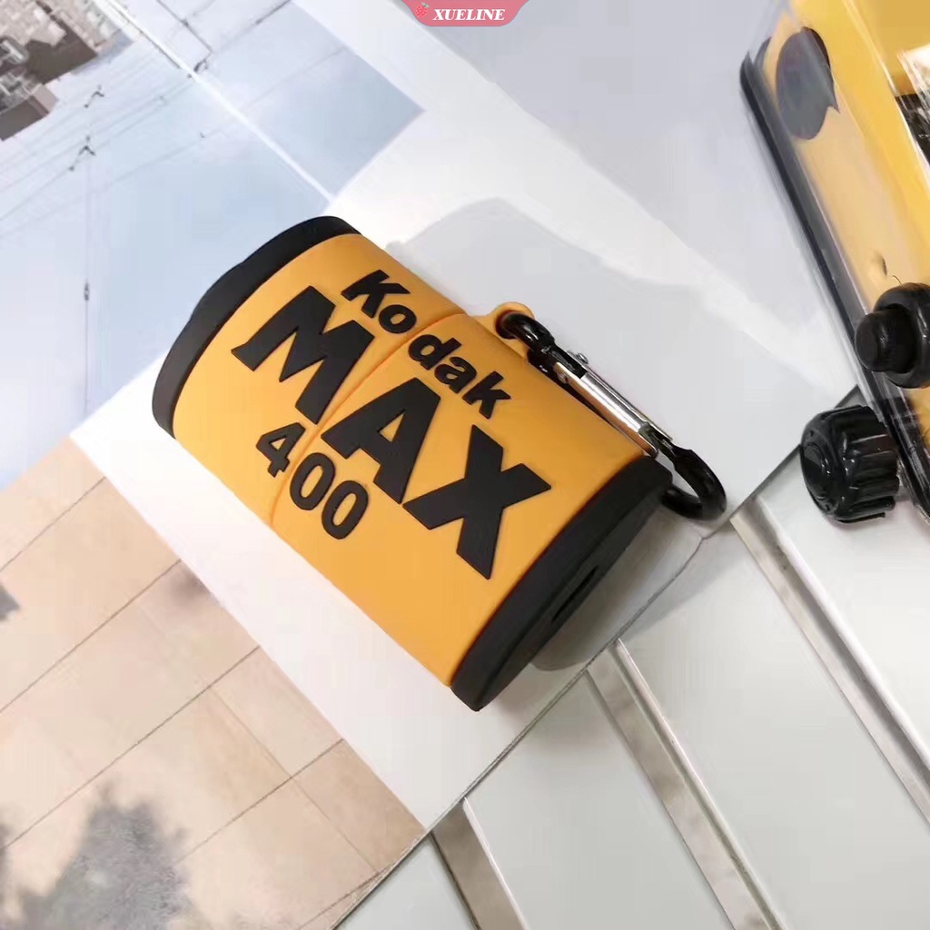 Cover Pelindung Bahan Silikon Anti Jatuh Dan Gores Bentuk Kartun Kamera Untuk AirPods 1 2