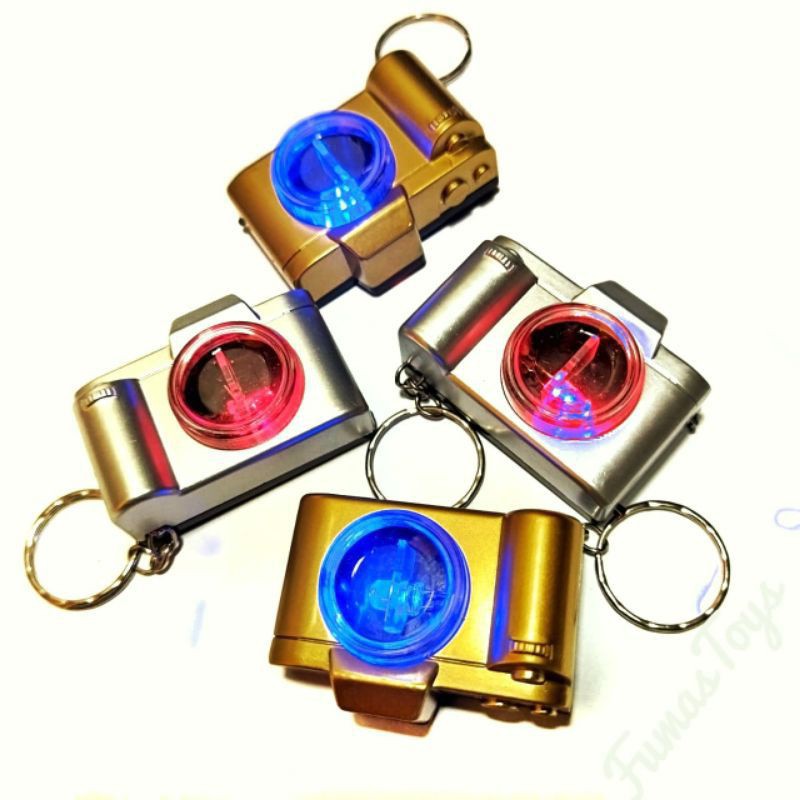 Gantungan Kunci Model Kamera Camera Nyala Lampu Kelap Kelip Souvenir