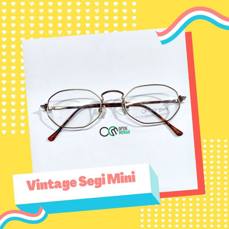 Kacamata Segi Enam Besi Mini Vintage Franco Paris P 336