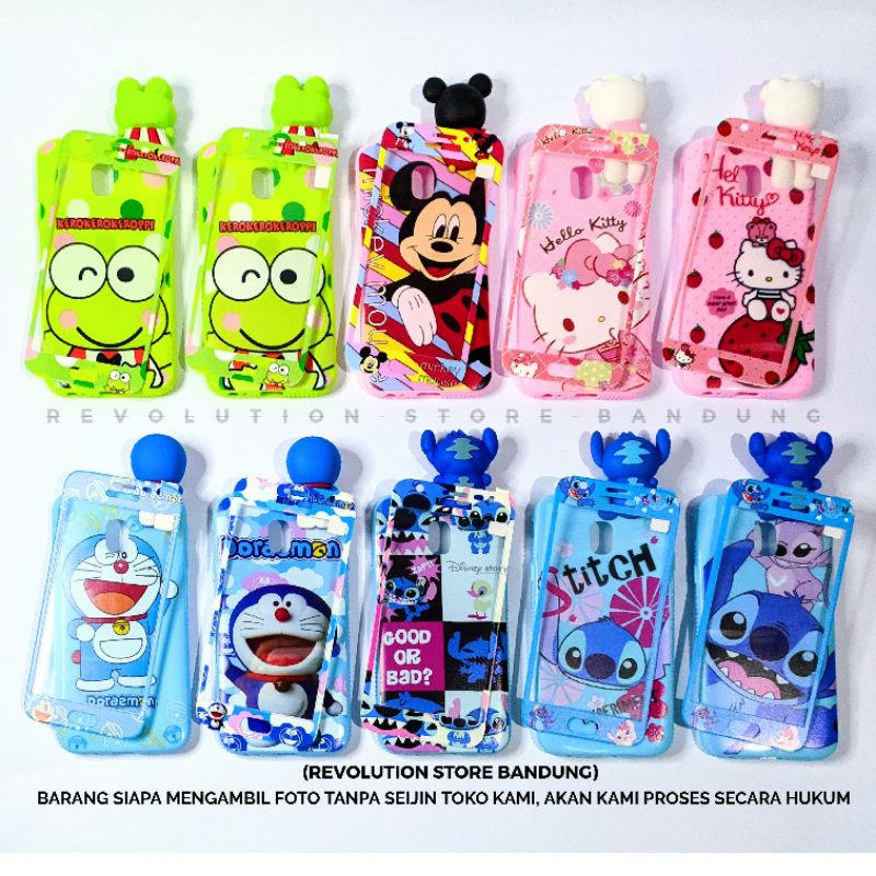 Silikon Hp Samsung J330 J3 2017 J3 Pro Motif 3D Intip Karakter Doraemon Hello Kitty Keroppi Mickey M