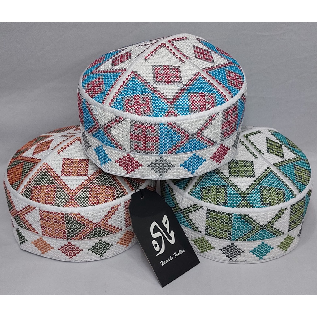 Peci Pakistan Full Bordir Original / Peci Premium / Peci Exclusive / Peci Elegant / Peci Haji Hamada