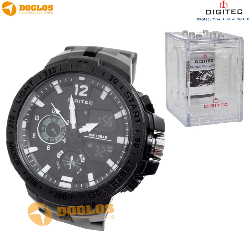 Digitec Dualtime Jam Tangan Sport DG3043T Original Watch Water resist