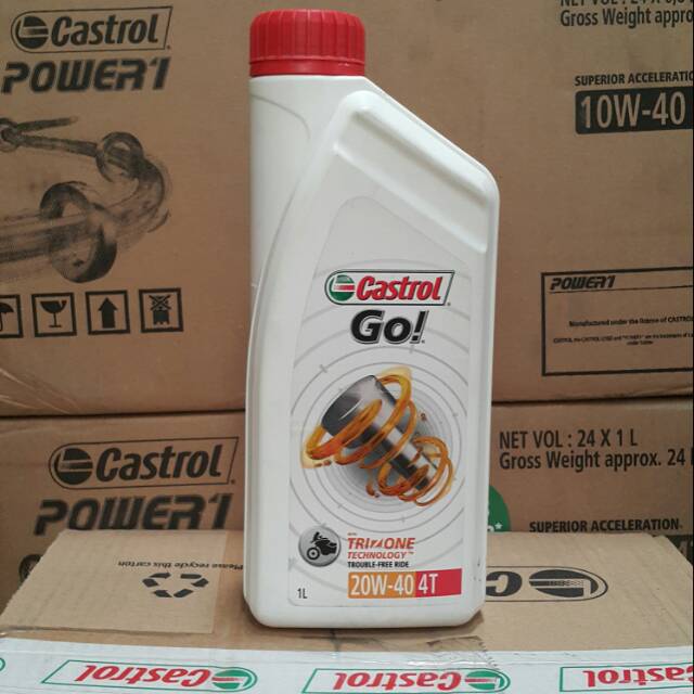 OLI MESIN MOTOR CASTROL GO 1 LITER