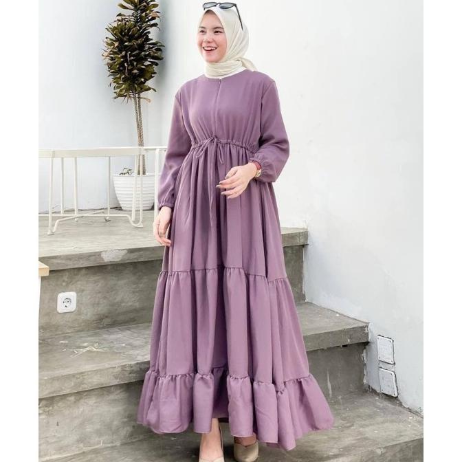 COD Promo Keeya Gamis Wanita Remaja Terbaru Gamis Hitam putih Gamis Syari