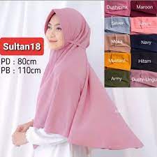 Maryam Jumbo Pet Tali Diamond Jilbab Instan Jumbo Pet Tali