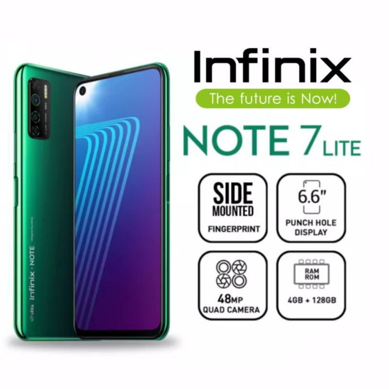 INFINIX NOTE 7 LITE 4GB 128GB 4/128 4/64 GARANSI RESMI Note 8 Hot 10
