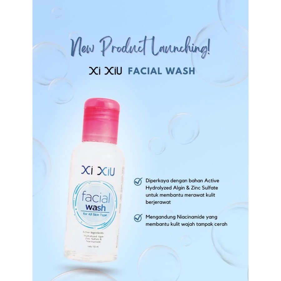 ✿ MADAME ✿ XI XIU FACE SKINCARE SERIES PAKET SERIES REMOVER MICELLAR TONER FACIAL WASH