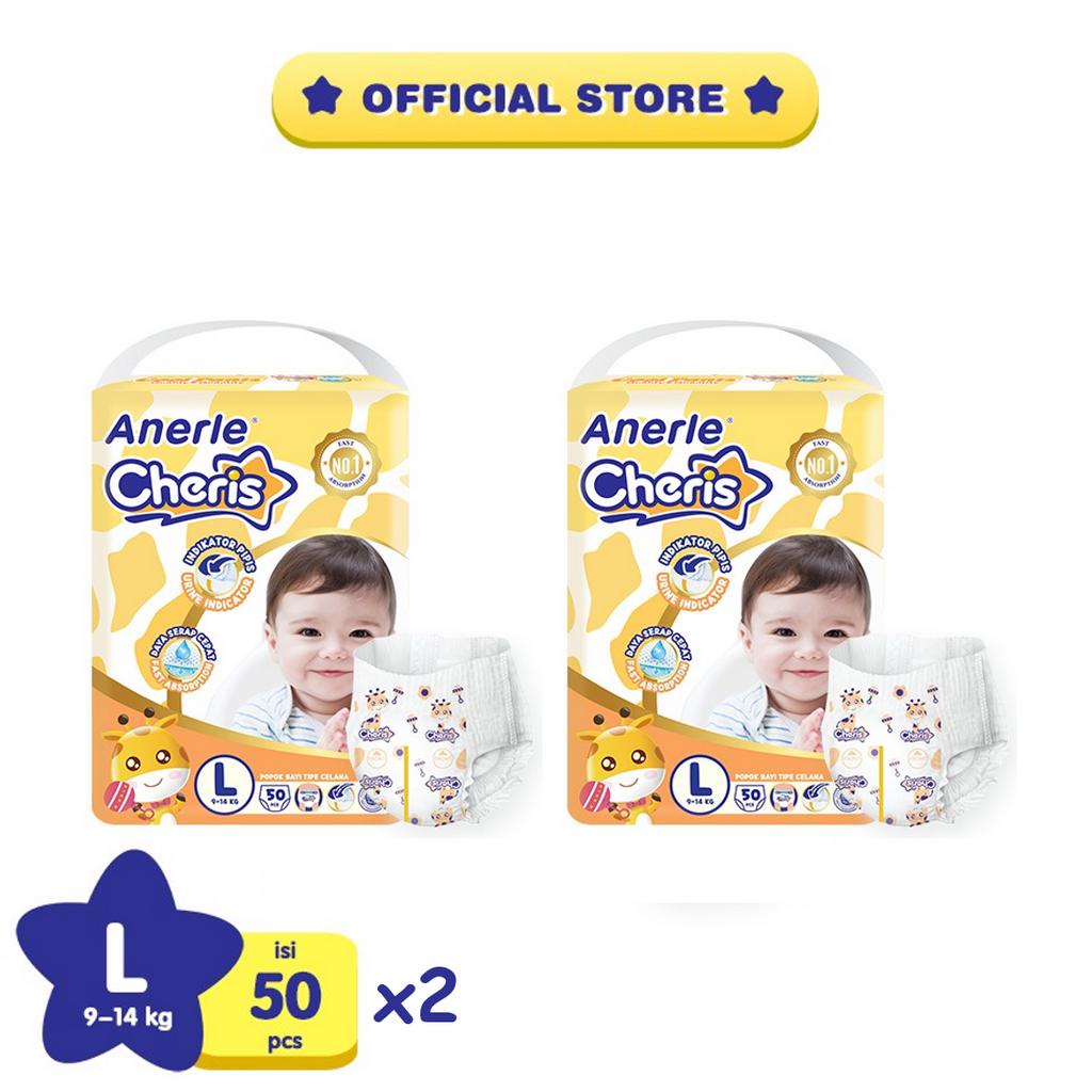 Anerle Cheris Popok Celana L 2 x 50 Pcs