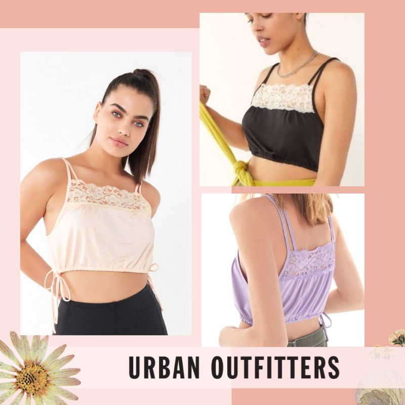 URBAN OUTFITTERS | OUT FROM UNDER Satin Cami Crop Tank