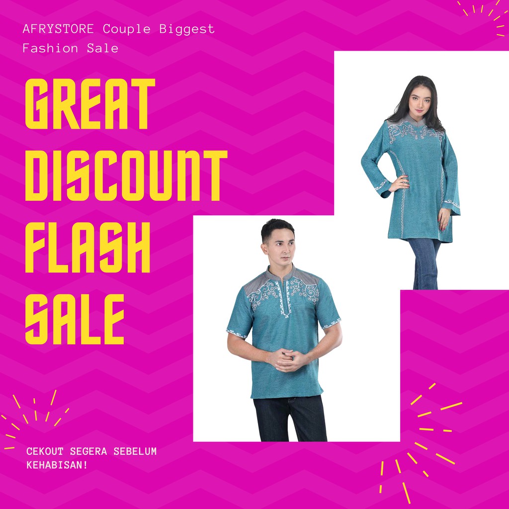 Baju Koko / Kemeja Muslim Couple Inficlo -TOSKA