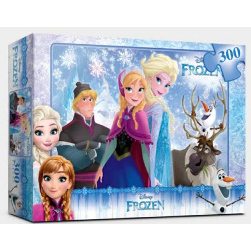 (besar) PUZZLE JIGSAW FROZEN 300 PCS MAINAN KELUARGA KADO