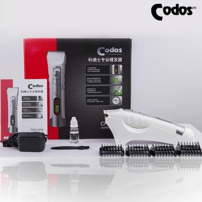Codos 919 Profesional Alat Cukur Rambut Rechargeable Cordless Tanpa Kabel