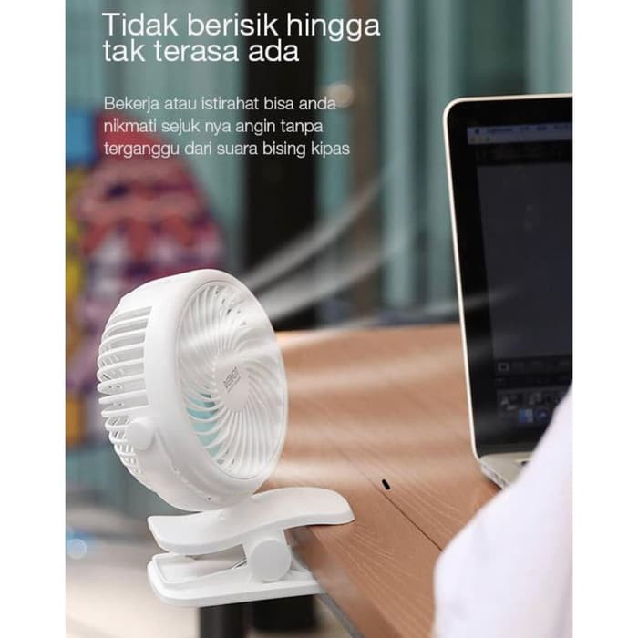 Kipas Angin Listrik Elektrik VIVAN ROBOT RT-BF10 Mini USB FAN Clip-On