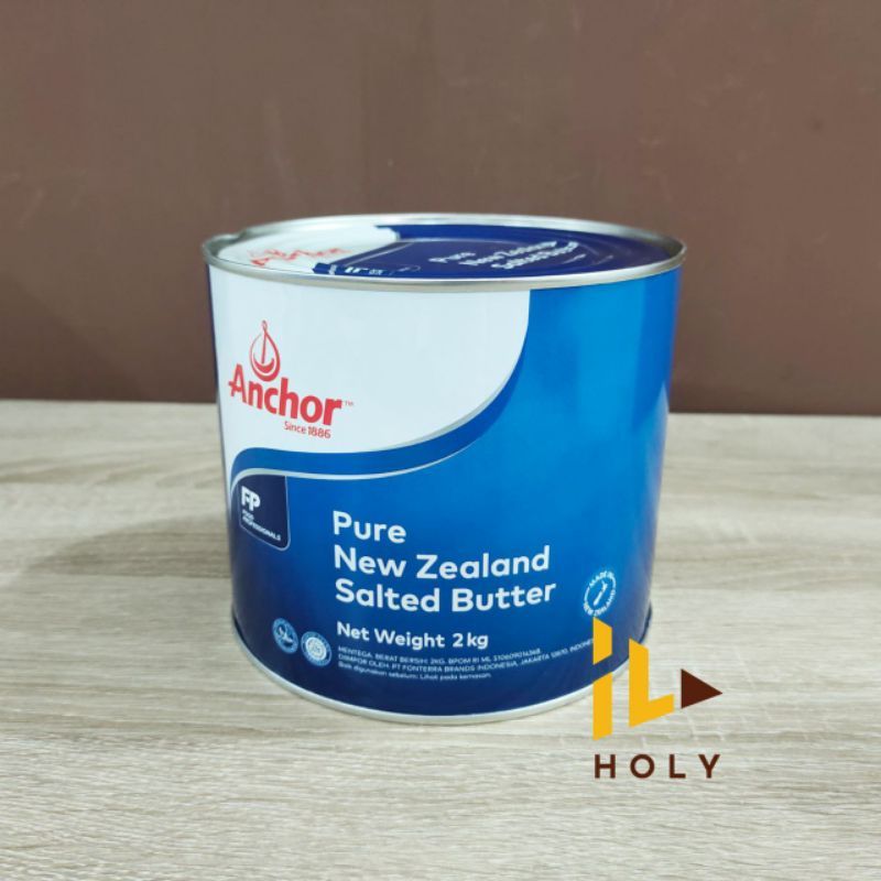 Anchor Butter Salted (2kg) KALENG / Salted Butter Anchor Margarine