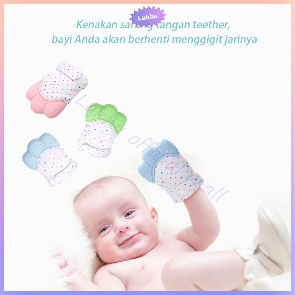 Lakhu Sarung tangan gigitan teether bayi baby /baby beether mitten