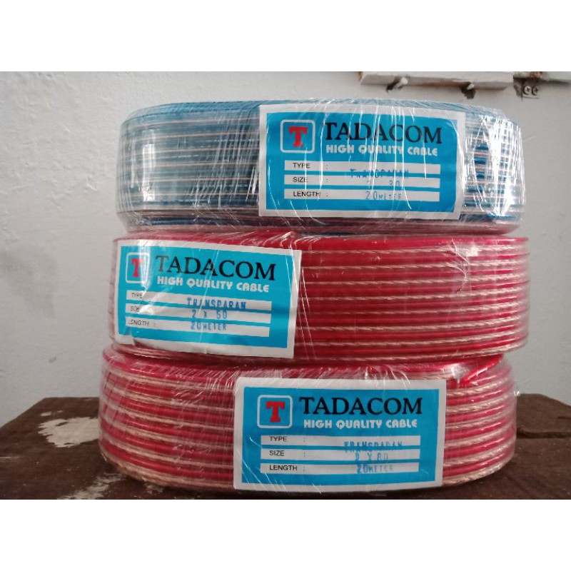 KABEL LISTRIK TRANSPARAN 2 X 30 KABEL SERABUT ( 1 ROLL = 20 METER )