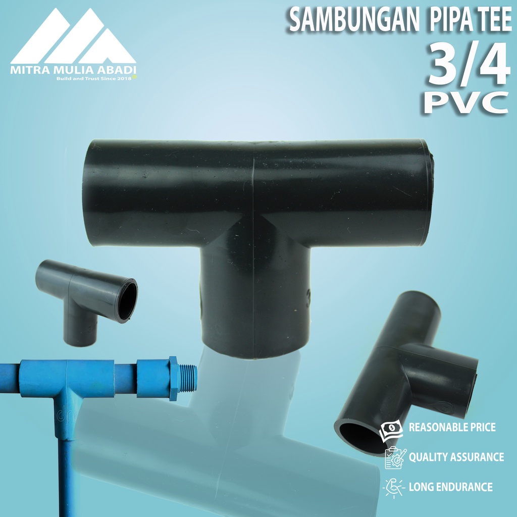 Tee PVC TS 3/4&quot; GREST PIPA SAMBUNGAN