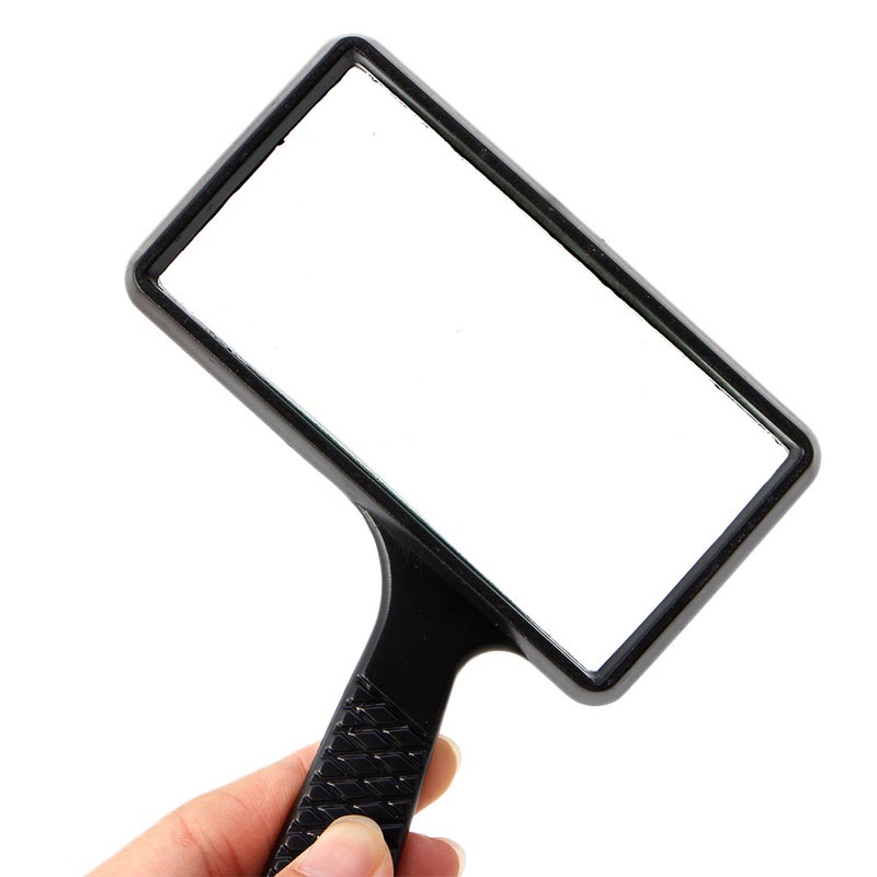 Gro Kaca Pembesar Genggam 10.5cmx5.5cm Rectangular Magnifying Glass Lensa Kaca Tahan Gores Untuk Manula Membaca Hobbie