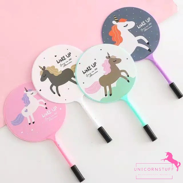 Bolpoin Kipas Unicorn Anak Sekolah Pena Pulpen Cewek Lucu Karakter