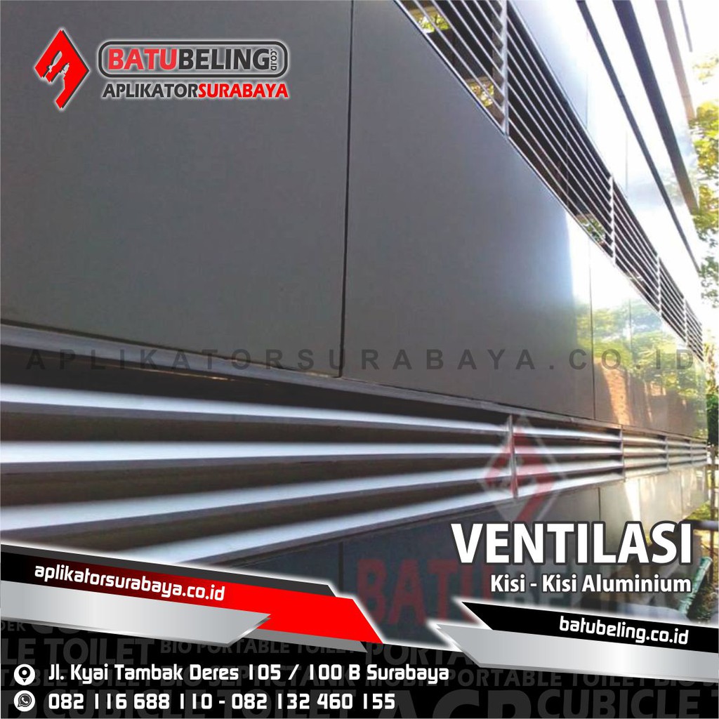 Jendela Kisi Kisi Aluminium - Ventilasi Kisi Kisi Aluminium