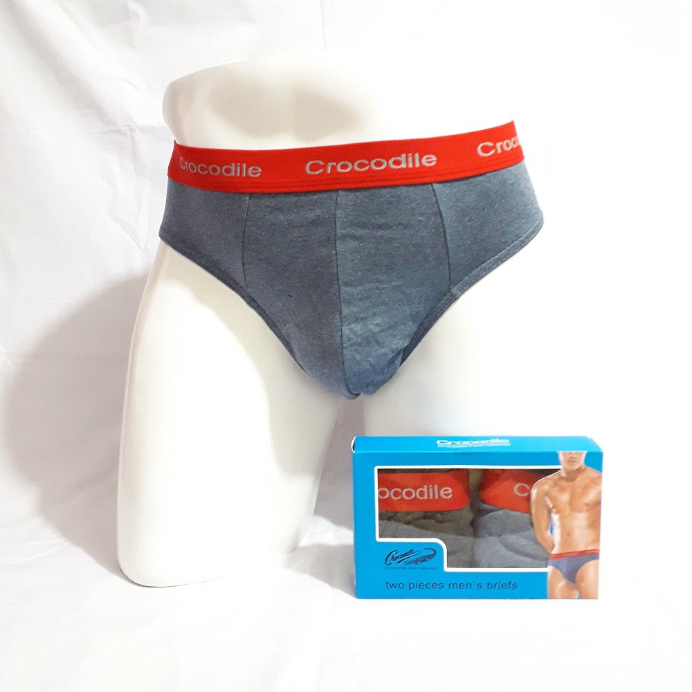 [2 pcs] Celana Dalam Pria Crocodile  / 1 Box CD Brief 263