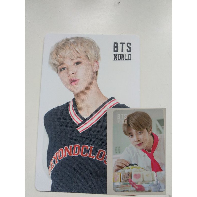 pc jimin, gamecard jimin, album bts world, tiket bts world