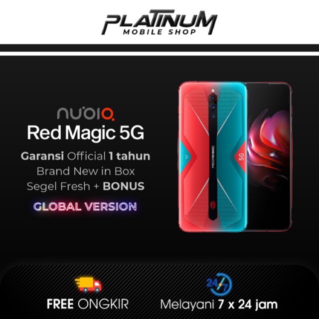 ZTE Nubia Red Magic 5G SD 865 12/256- Ram 12Gb Internal 256Gb NEW BNIB