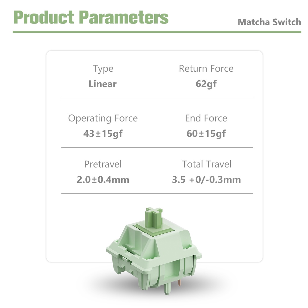 Feker10 30 50 PCS 5pin Ke Saklar matcha Suci Saklar Keyboard Mekanik Pengganti Linear Polycarbonate Top Housing