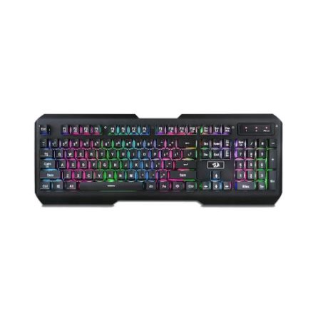 Keyboard gaming redragon membrane wired usb 2.0 gold multimedia 104 key backlight metal centaur k-506 k506