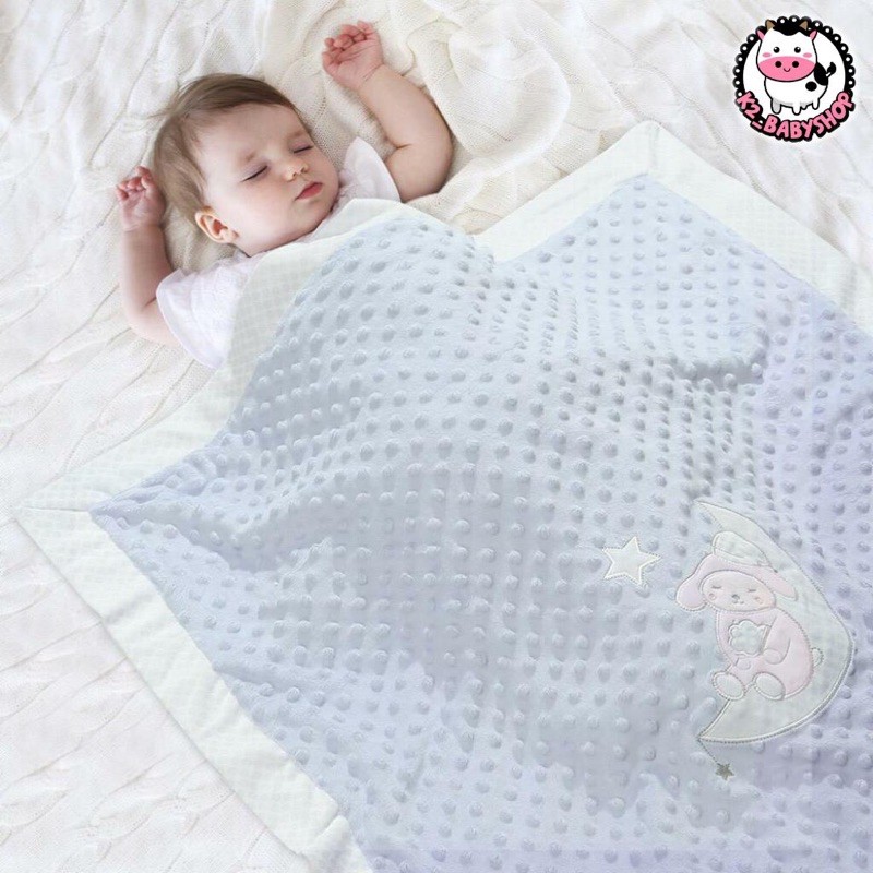 BABY K2 - Blanket / selimut bayi minky motif moon sheep