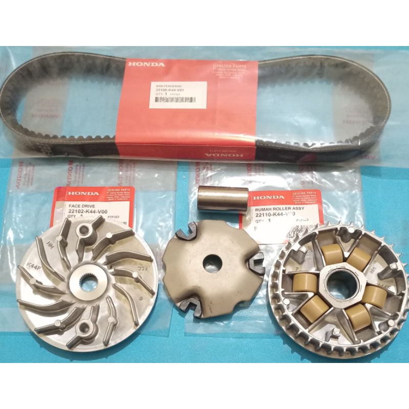 Paket rumah roller set plus vanbelt plus kipas pully motor beat pop Beat fi esp Beat street Beat new esp Scoopy esp